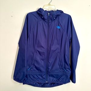 The North Face Womens Fastpack Wind Jacket Patriot Blue Heather Sz Small